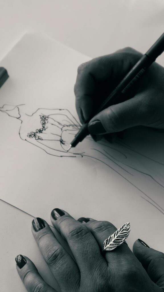 Croquis piirtämistä