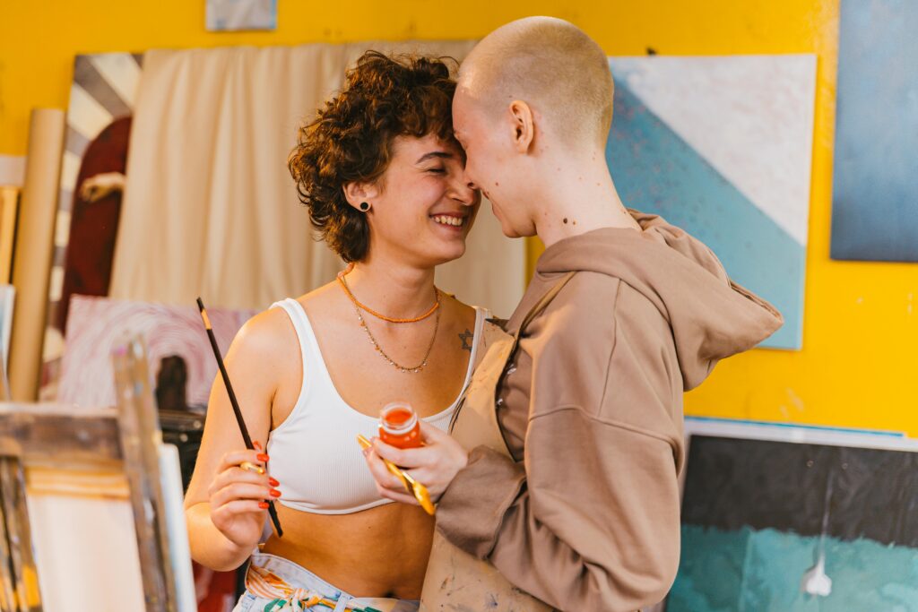 Pariskunta maalausta